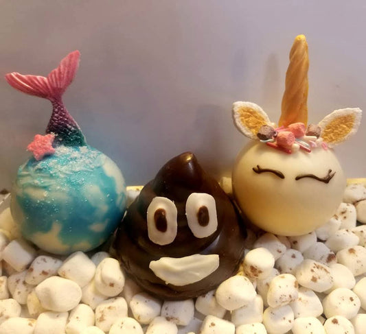 Whimsical Cocoa Bombs